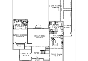 Cambria house first floor plan