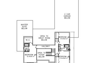 Cambria house second floor plan